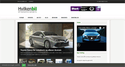 Desktop Screenshot of hvilkenbil.dk